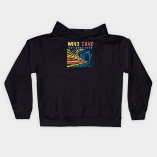 Wind Cave National Park Abstract Kids Hoodie